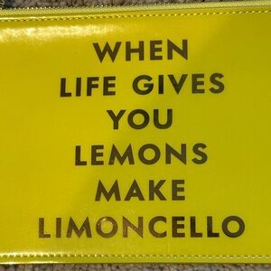 Kate Spade Yellow Fun Designer pouch! Super cute 🥰